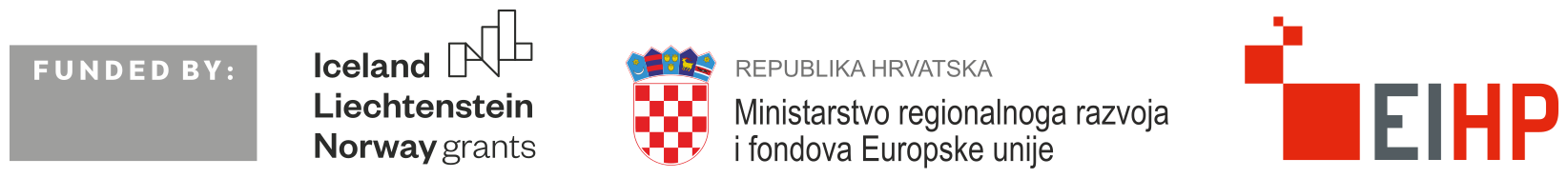 Funded by: Iceland Liechtenstein Norway grants, Ministarstvo regionalnoga razvoja i fondova Europske unije, EIHP