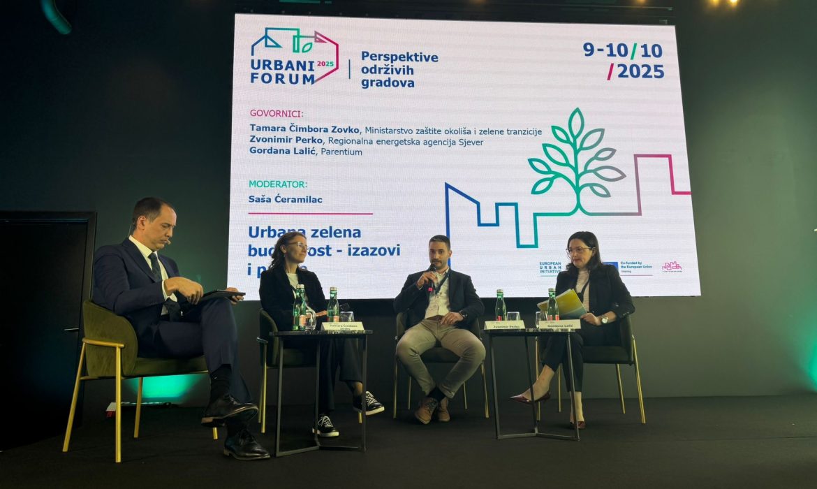 U petak, 10. listopada 2025., REA Sjever sudjelovala je u Zagrebu na Urbanom forumu “Perspektive održivih gradova”, događaju posvećenom aktualnim trendovima u planiranju održivog razvoja gradova te raspravama o izazovima i prilikama s kojima se suočavaju dionici tog procesa na europskoj, nacionalnoj i lokalnoj razini.